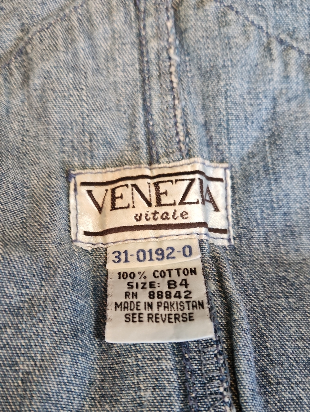 Venezia Lane Bryant Vintage Plus Blue Denim Womens Overalls - Picture 5 of 5